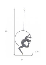 Athletic Man Hanging Ring Sculpture
