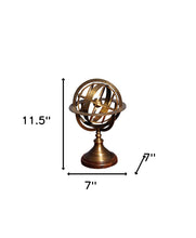Armillary Sphere On Wood Base 7