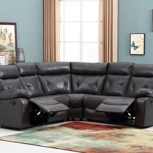 80" X 80" X 40" Dark Gray  Sectional