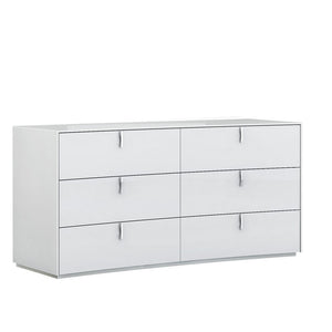62" X 19" X 30" White  Dresser