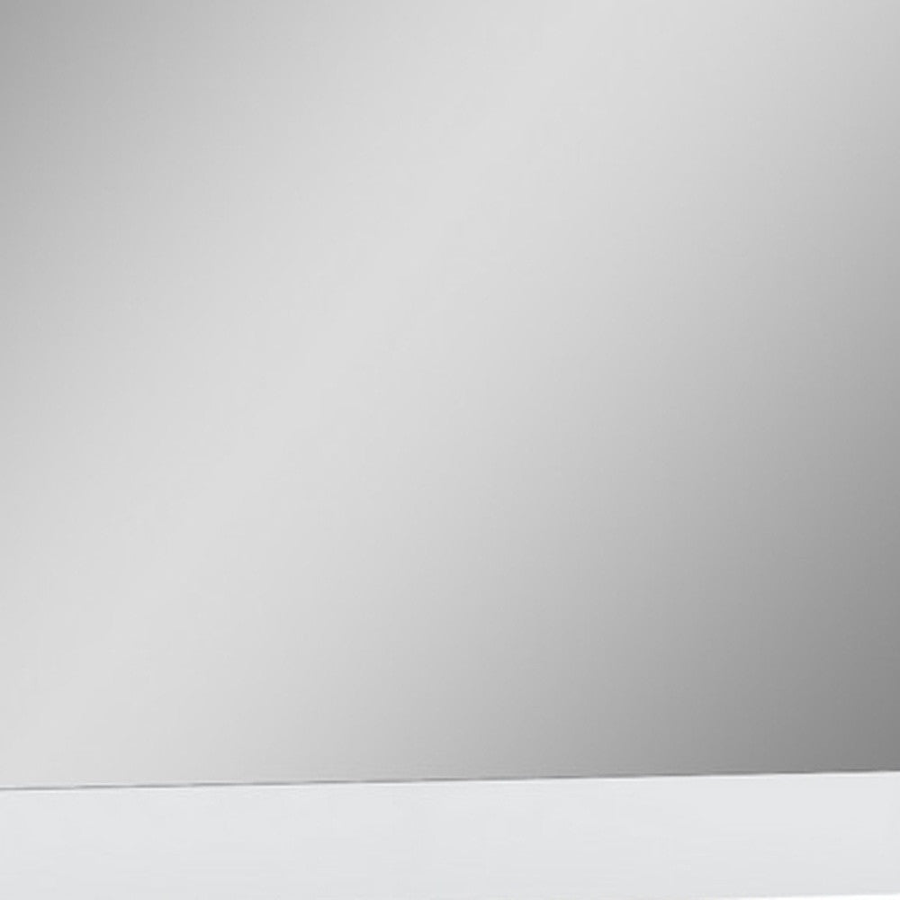 32" X 1.2" X 45 White  Mirror