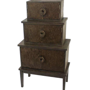 14" X 34" X 60" Brown, Wood, Cabinet