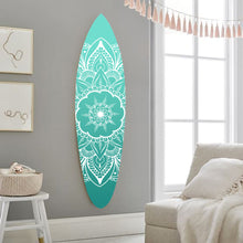 Wood Blue Serenity Surfboard Wall Art - 18