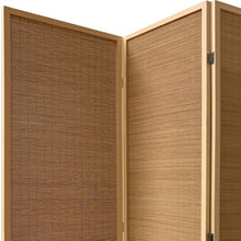 Light Bamboo 3 Panel Room Divider Screen 6