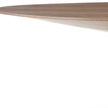 Walnut Veneer Oval Dining Table 95 x 43 x 30