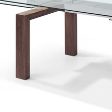 63 X 35 X 30 Walnut Solid Wood Extendable Dining Table