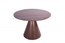 Walnut Veneer Round Dining Table 47 x 47 x 30
