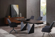 71 X 35 X 30 Black Ceramic Metal Dining Table