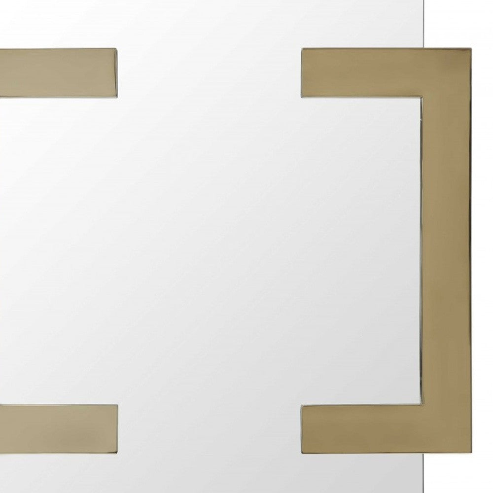 35 X 35 X 2 Polished Gold Stainless Steel Mirror