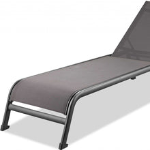 Set Of 2 Taupe Aluminum Chaise Lounges