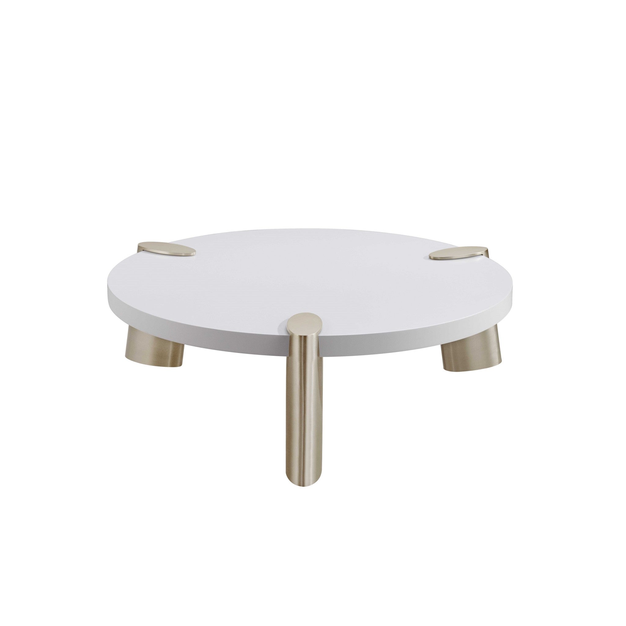 Matte White Finish Coffee Table - 40 x 40 x 13