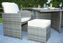 Gray 11 Piece Outdoor Dining Set With Cushions - 129