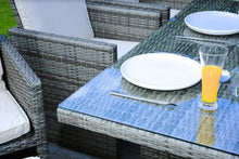 Gray 11 Piece Outdoor Dining Set With Cushions - 129