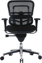 Black Mesh Seat Swivel Adjustable Task Chair Mesh Back Steel Frame