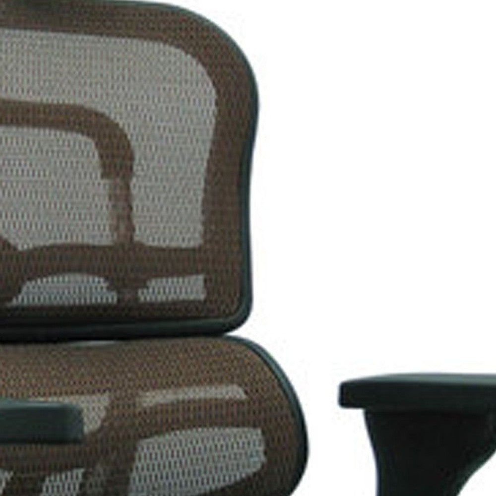 Plum Swivel Adjustable Executive Chair Mesh Back Plastic Frame