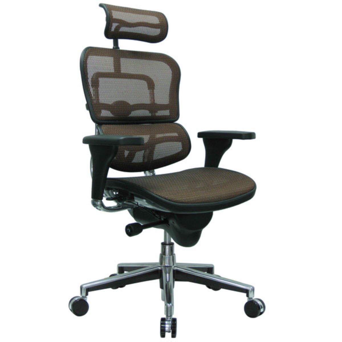 Plum Swivel Adjustable Executive Chair Mesh Back Plastic Frame
