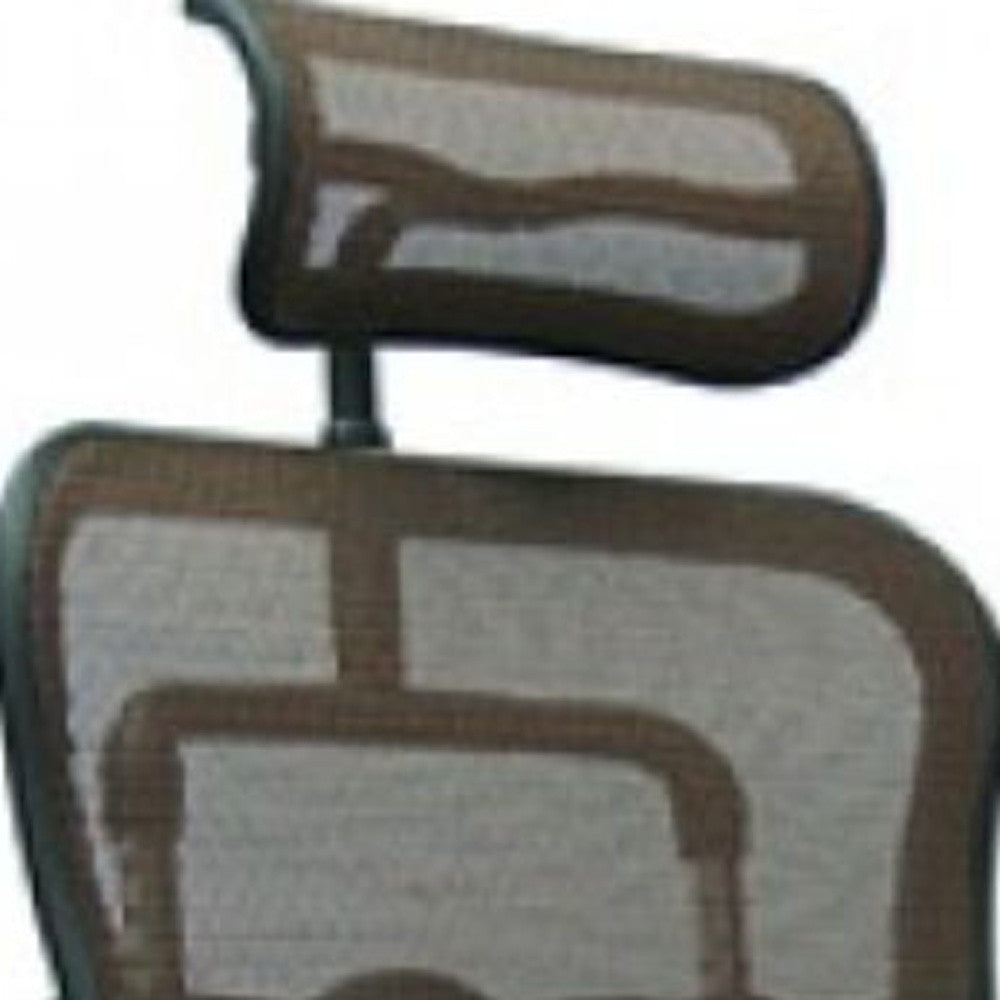 Plum Swivel Adjustable Executive Chair Mesh Back Plastic Frame