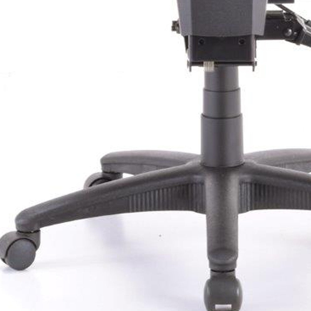 Green Fabric Seat Swivel Adjustable Conference Chair Fabric Back Plastic Frame