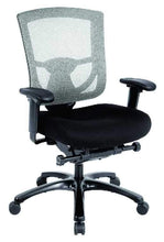 Slate Gray Fabric Seat Swivel Adjustable Task Chair Mesh Back Plastic Frame