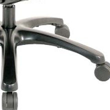 Slate Gray Fabric Seat Swivel Adjustable Task Chair Mesh Back Plastic Frame