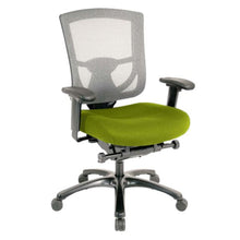 Slate Gray Fabric Seat Swivel Adjustable Task Chair Mesh Back Plastic Frame