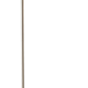 62" Task Floor Lamp With White Empire Shade