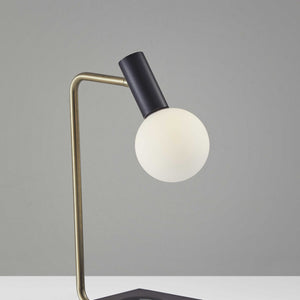 Retro White Globe Led Desk Lamp