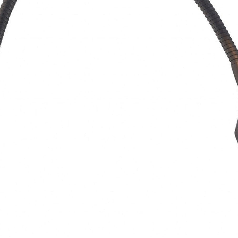 15" Black Metal Adjustable Clip On Led Table Lamp