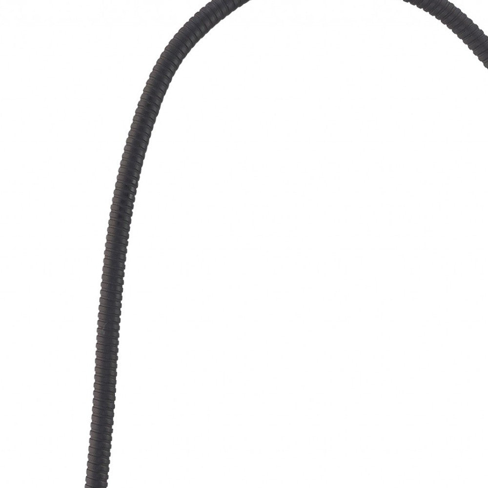 15" Black Metal Adjustable Clip On Led Table Lamp