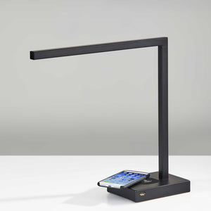Slender Bar Black Metal Led Charging Desk Light