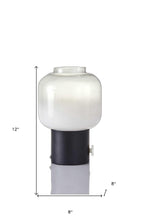 Mod Pod Black Glass Table Lamp