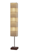 Column Floor Lamp With White Rectangular Shade 72