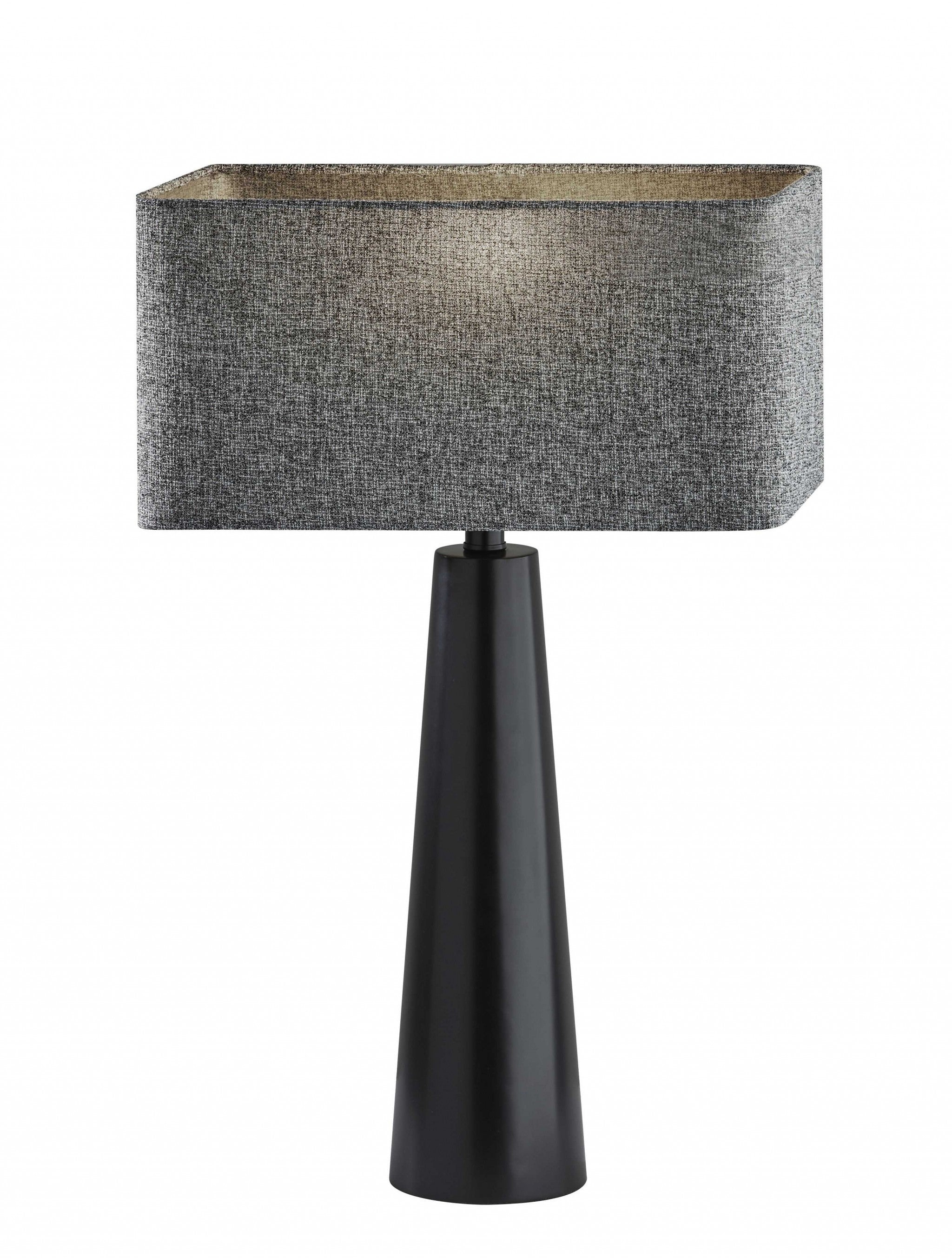 Urban Edge Black Metal Table Lamp