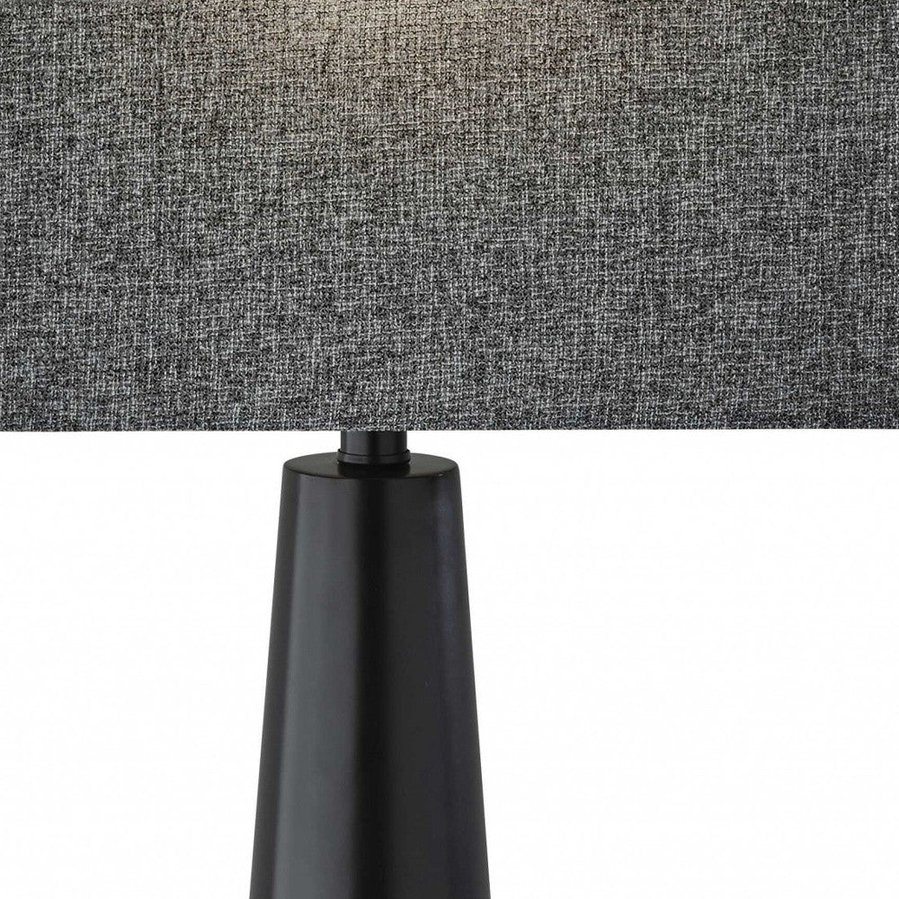 Urban Edge Black Metal Table Lamp
