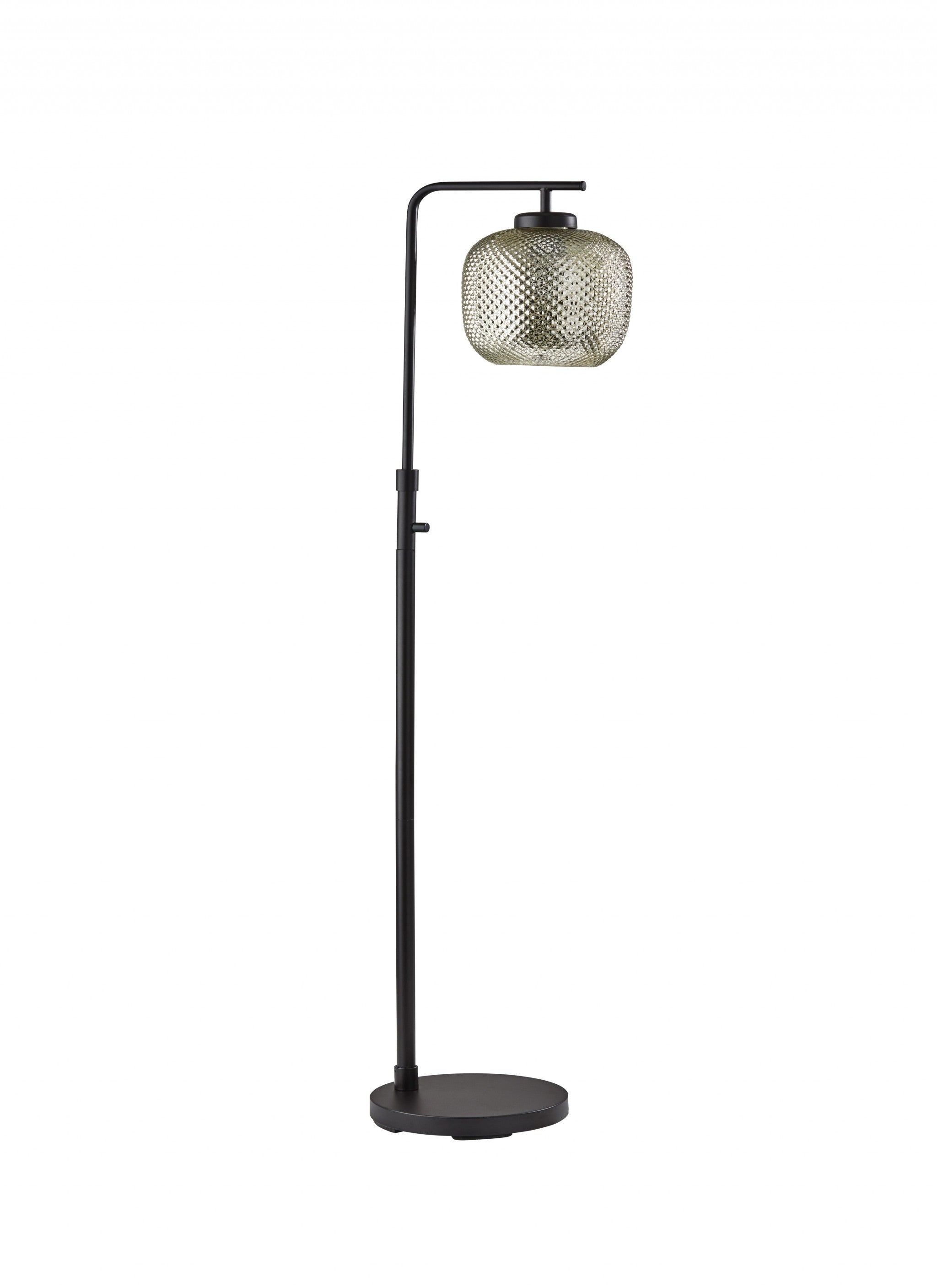 60" Task Floor Lamp With Clear Globe Shade