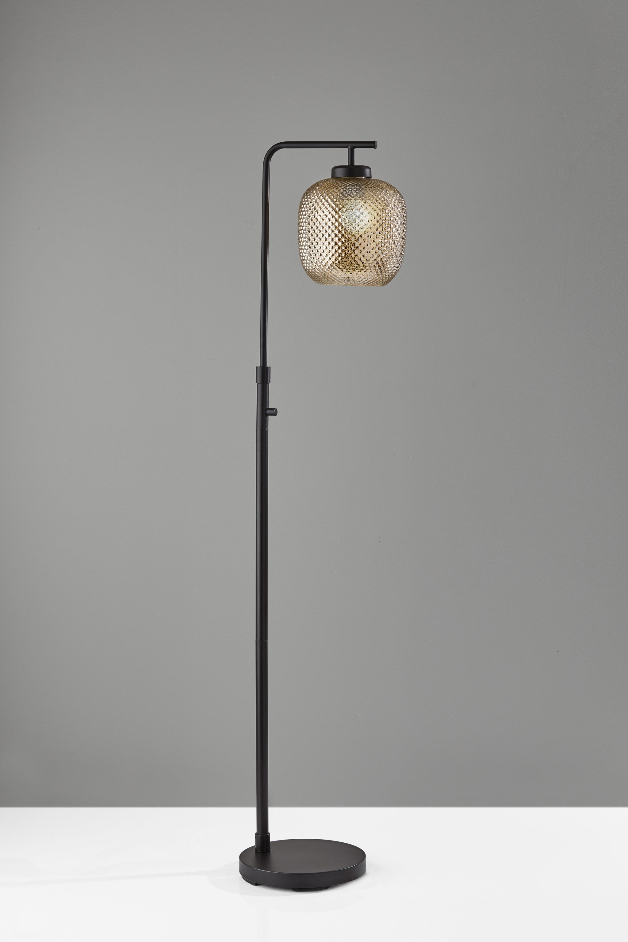 60" Task Floor Lamp With Clear Globe Shade