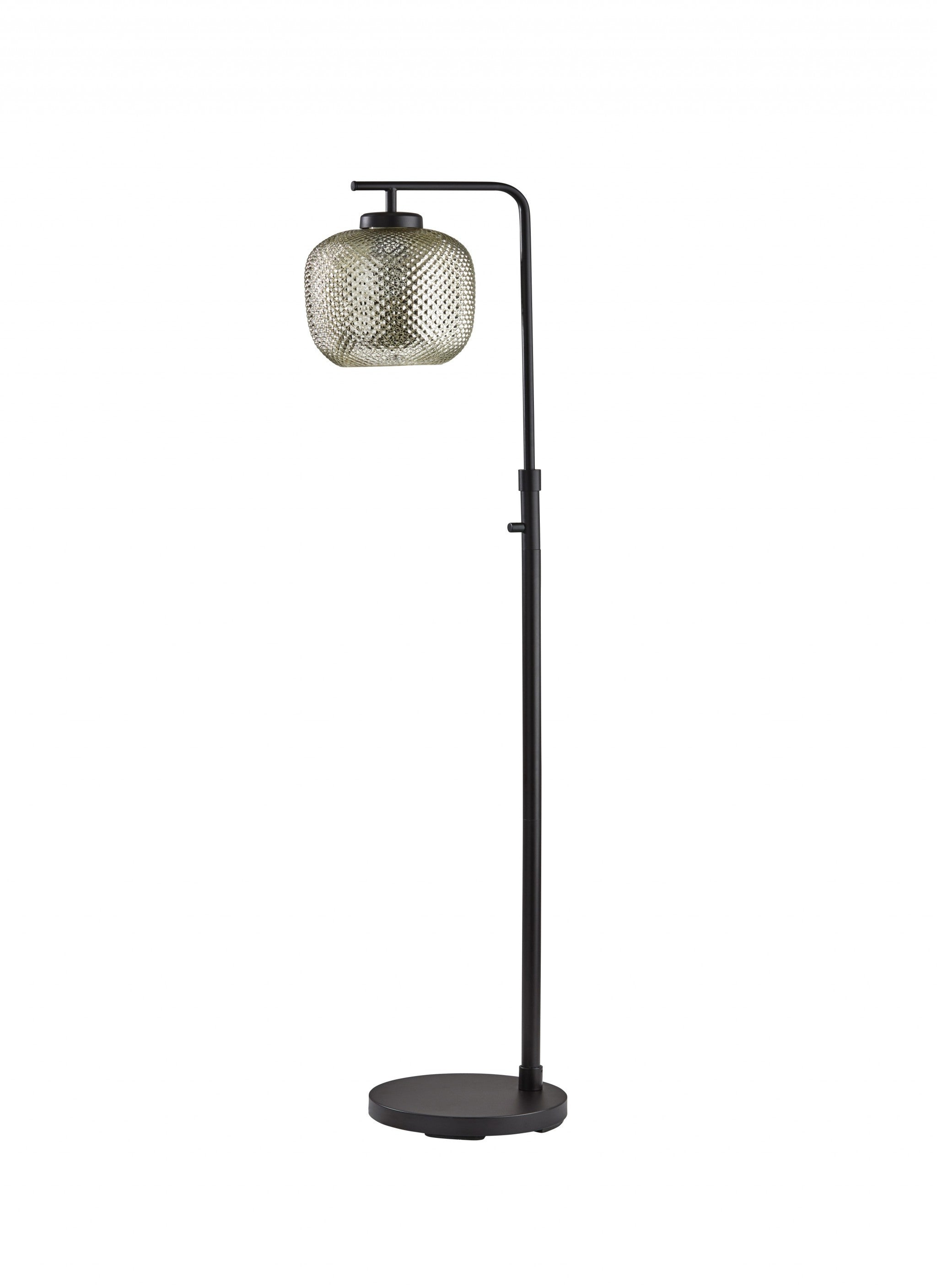 60" Task Floor Lamp With Clear Globe Shade