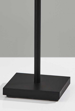 Black Two Light Led Light Changing Tree Floor Lamp With Gold Solid Color Cone Shade 65