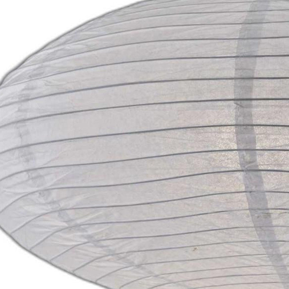 80" Steel Arc Floor Lamp With White Solid Color Globe Shade