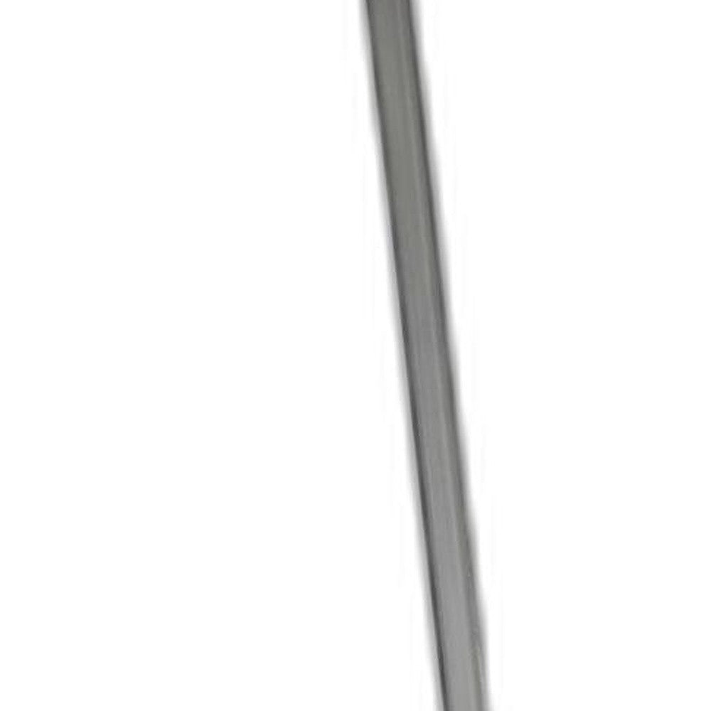 Brushed Steel Floor Mirror - 13.5" x 14.5" x 59"