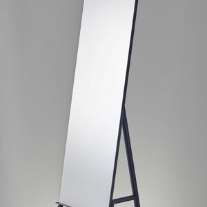 17" X 17" X 56.75" Black  Floor Mirror