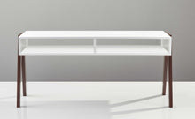 Modern Retro Black And Walnut Finish Coffee Table