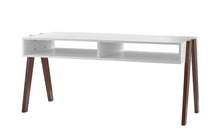 Modern Retro Black And Walnut Finish Coffee Table