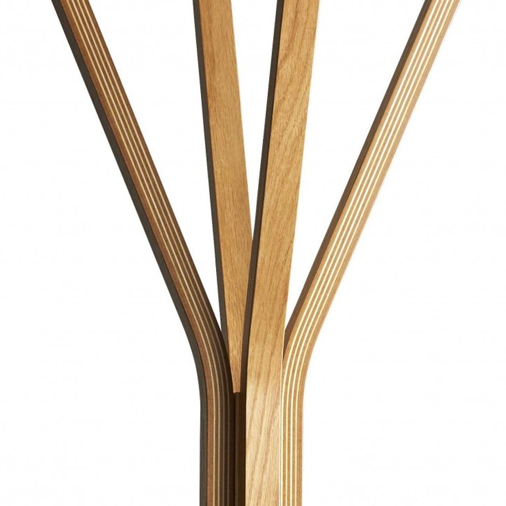 16.5" X 16.5" X 68.25" Natural  Coat Rack