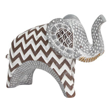 Carved Tribal Elephant Tabletop