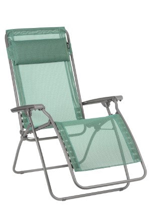 26.8" X 64.2" X 44.9" Ocean Powder Coated Multi-Position Folding Recliner