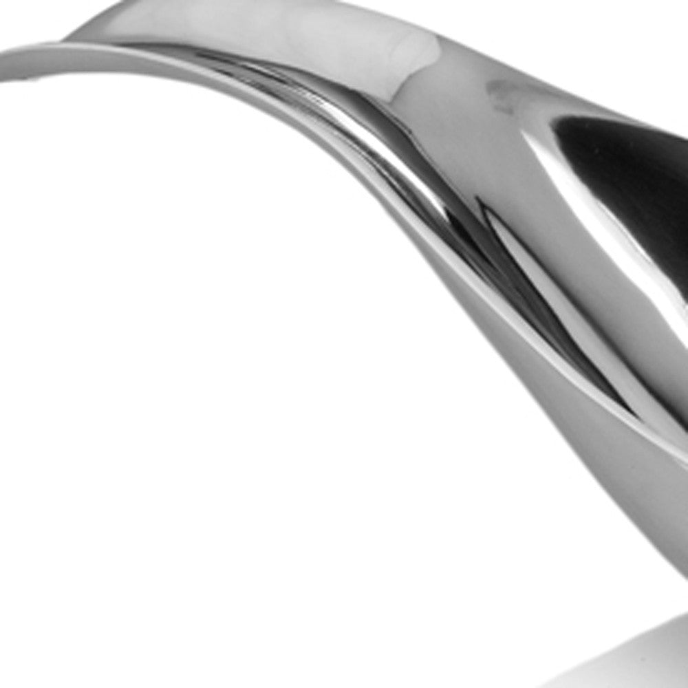 8" X 34.5" X 5.5" 銀色鋁製長波浪碗