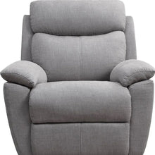 Light Grey Fabric Glider & Swivel Power Recliner With Usb Port - 35