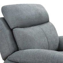 Light Grey Fabric Glider & Swivel Power Recliner With Usb Port - 35
