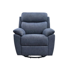 Light Grey Fabric Glider & Swivel Power Recliner With Usb Port - 35